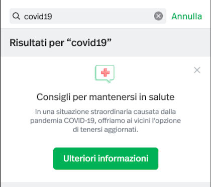 Screenshot Con Consigli Nextdoor Per Mantenersi In Salute Durante Il Coronavirus